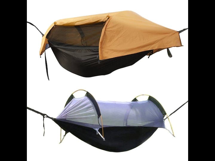 camping-hammock-tent-with-mosquito-net-and-rainfly-cover-orange-1