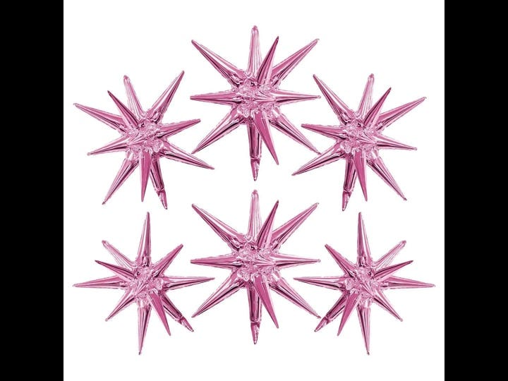 star-foil-mylar-balloons-pink-party-decorations-6-cone-spike-explosion-star-ball-1