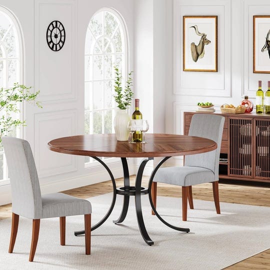 47-round-dining-table-for-4-6-people-wood-modern-kitchen-table-for-dining-room-living-room-brown-bla-1