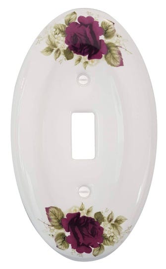 porcelain-decorative-switch-plate-wall-plate-cover-oval-white-with-roses---3027t-1