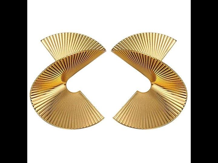 bmadge-gold-geometric-earrings-exaggerated-statement-earrings-punk-stylish-sectored-twisted-earring--1