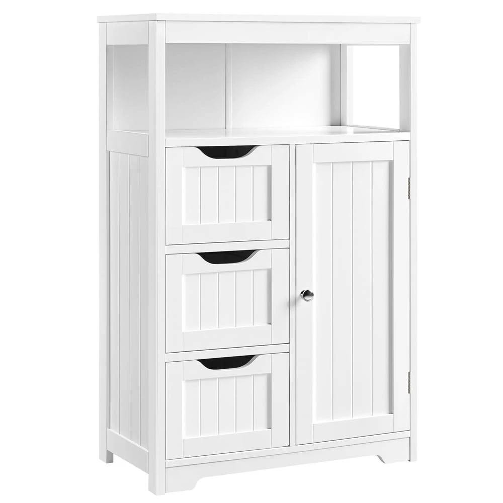 Durable White MDF Bathroom Storage Cabinet | Image