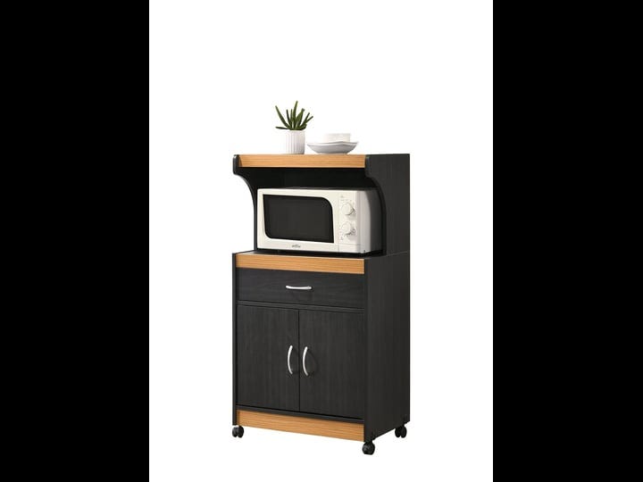 hodedah-microwave-kitchen-cart-black-beech-1