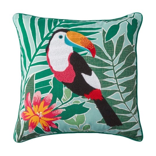 better-homes-gardens-19-x-19-green-toucan-outdoor-toss-pillow-19-in-1