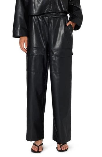 something-new-harlem-faux-leather-cargo-pants-in-black-1