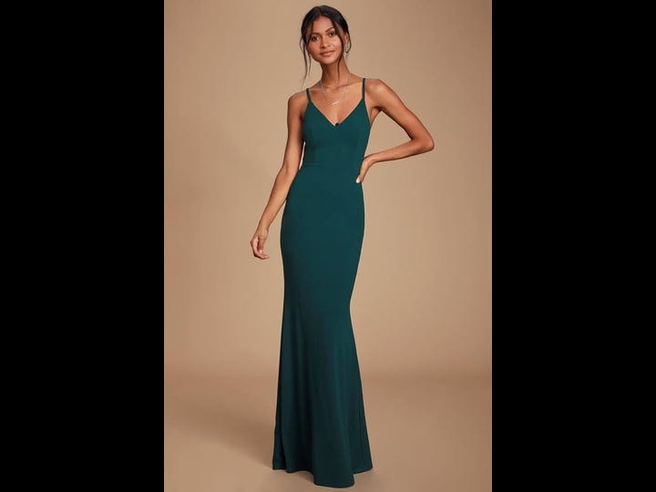 lulus-moments-of-bliss-forest-green-backless-mermaid-maxi-dress-size-medium-100-polyester-1