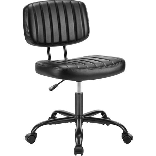 dumos-small-office-chair-armless-desk-chair-with-wheels-and-lumbar-support-height-adjustable-compute-1