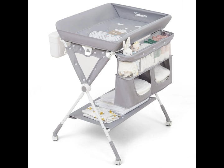 portable-baby-changing-table-babevy-foldable-diaper-change-table-with-wheels-adjustable-height-clean-1