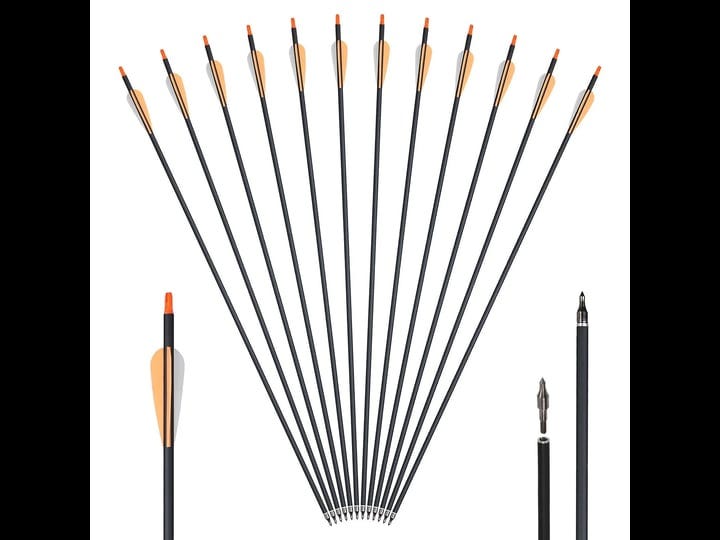 12x-31-5-od-7-6mm-id-6-2mm-mixed-archery-carbon-arrows-fletched-practice-target-1