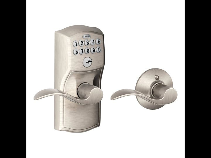 schlage-camelot-keypad-entry-with-auto-lock-door-satin-nickel-accent-lever-1
