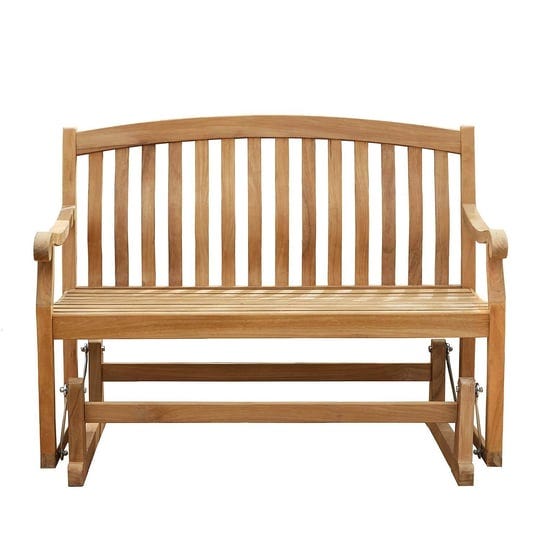 wooden-4-wide-glider-park-bench-teak-wood-furniture-patio-deck-seatin-1