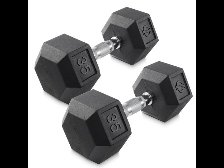 philosophy-gym-rubber-coated-hex-dumbbell-hand-weights-35-lb-pair-1