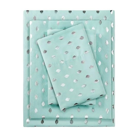 gracie-mills-juniper-metallic-ikat-dot-printed-sheet-set-grace-10931-aqua-silver-queen-1