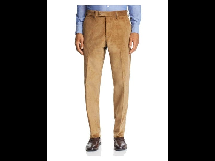 the-mens-store-mens-brown-flat-front-tapered-suit-separate-pants-36r-mens-1