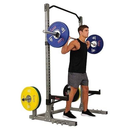 sunny-health-fitness-power-and-squat-rack-with-high-weight-capacity-olympic-weight-plate-storage-and-1