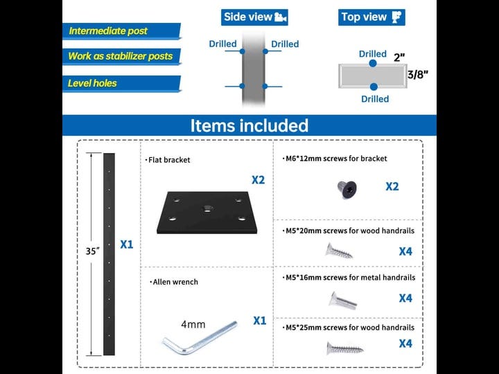 muzata-super-thin-intermediate-post-36x3-8x2-fixed-top-level-drilled-cable-railing-post-black-rectan-1