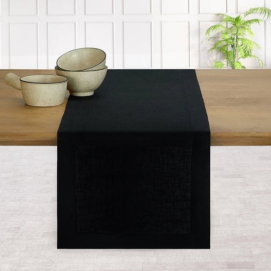 dmoksha-homes-amazing-black-linen-table-runner-hemmed-1