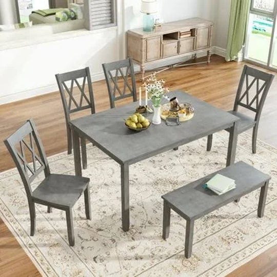 euroco-6pcs-solid-wood-kitchen-dining-table-and-chair-set54-inch-farmhouse-dining-room-table-set-wit-1