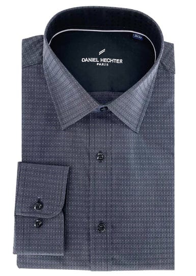 daniel-hechter-dot-dress-shirt-black-1