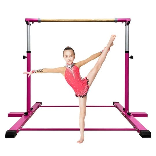 sumery-foldablemovable-gymnastic-kip-barhorizontal-bar-for-kids-girls-junior3-to-5-adjustable-height-1