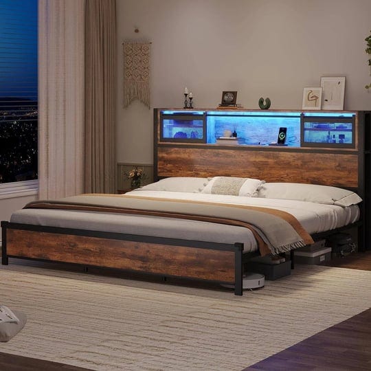 bed-frame-with-storage-headboard-type-c-charging-station-king-1