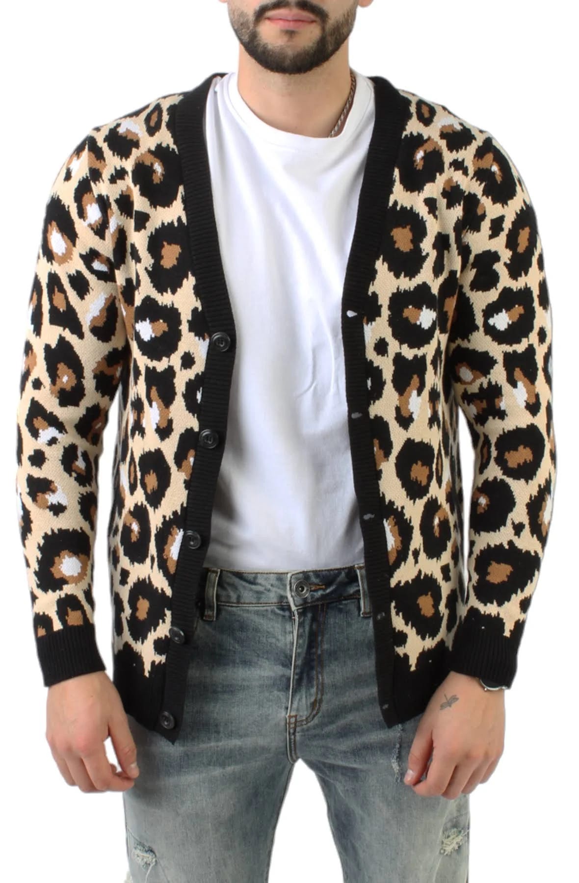 Comfortable Cheetah Print Cardigan for Cozy Nights | Image