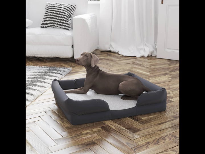 orthopedic-comfy-memory-foam-joint-relief-bolster-dog-bed-for-dogs-up-1