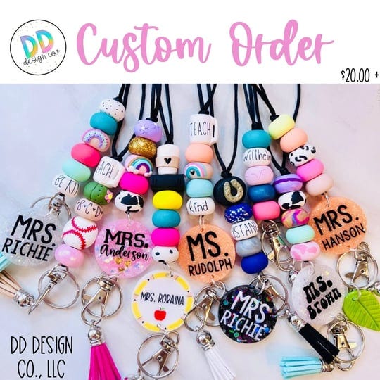 custom-colors-teacher-lanyard-school-colors-lanyard-teacher-gift-custom-badge-lanyard-personalized-t-1