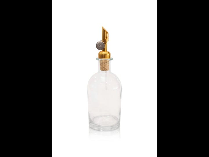 small-glass-mouthwash-dispenser-w-self-pour-spout-gold-1