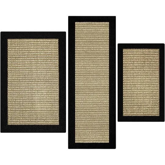 mainstays-machine-washable-faux-sisal-black-indoor-accent-rug-set-3-piece-set-size-3pc-18-inchx26-in-1