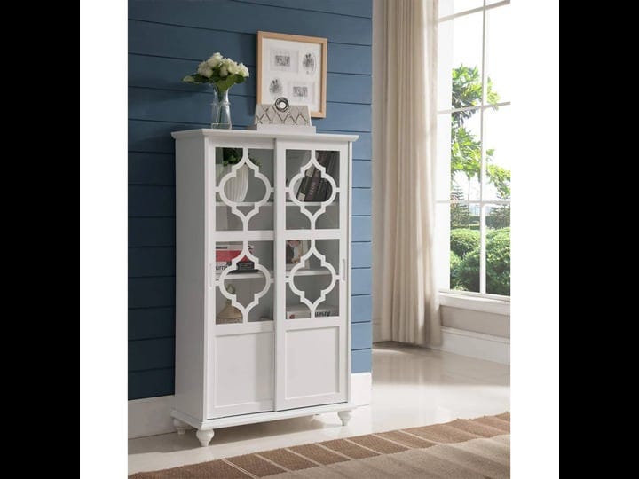 kings-brand-furniture-halswelle-2-door-white-curio-bookcase-cabinet-1