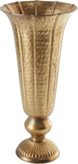 afloral-distressed-gold-metal-fluted-vase-1