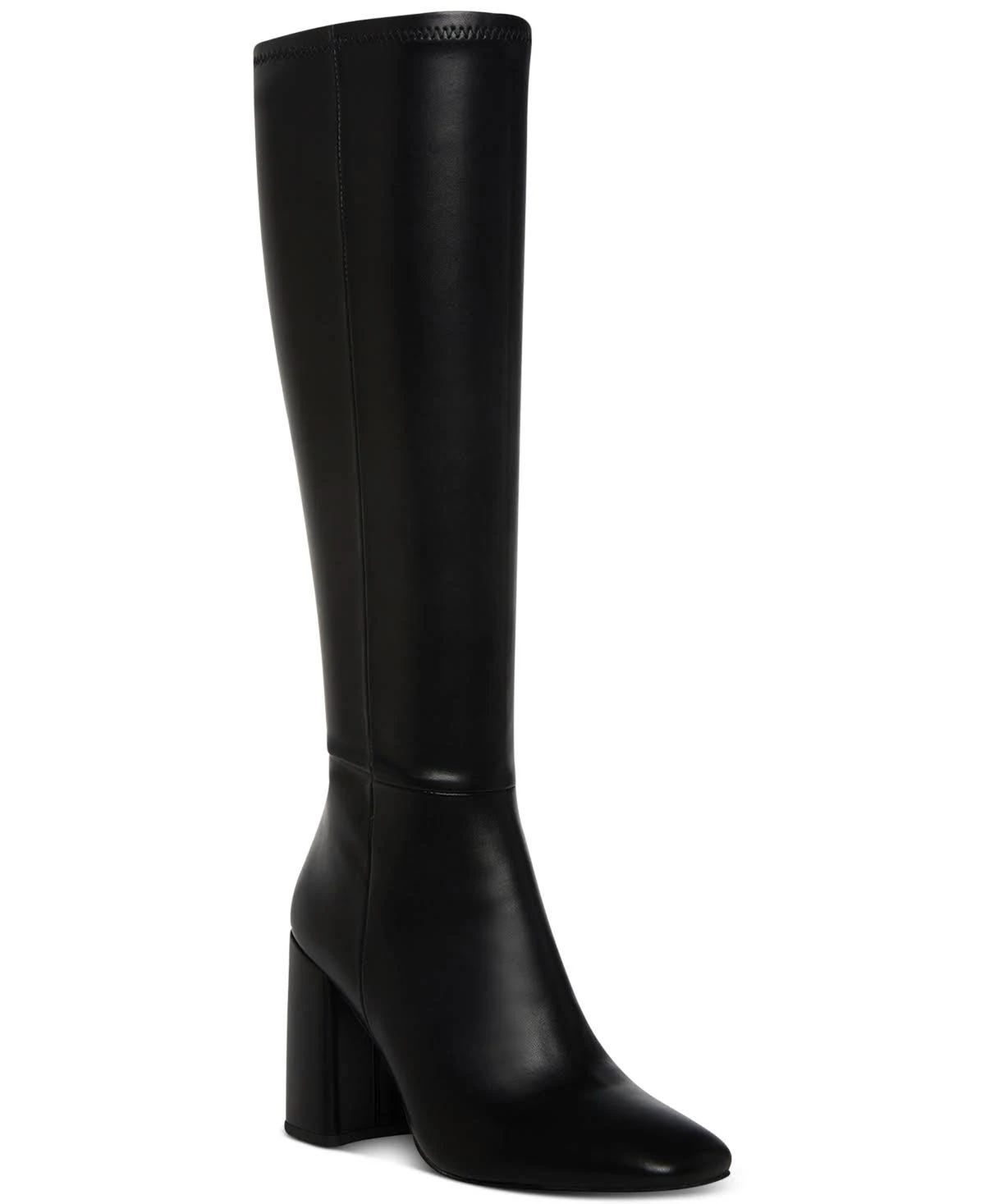 Square-toe Knee-High Boot with Padded Footbed | Image