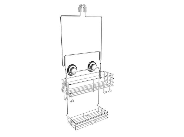gecko-loc-extra-long-wide-adjustable-length-over-the-showerhead-hanging-shower-caddy-organizer-stain-1