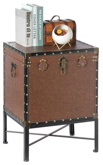 vintiquewise-faux-leather-trimmed-lockable-square-lined-storage-trunk-end-table-on-metal-stand-brown-1