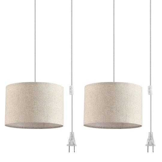 ihengyanlt-2-pack-plug-in-pendant-light-hanging-light-with-15ft-clear-cord-on-off-switch-beige-linen-1