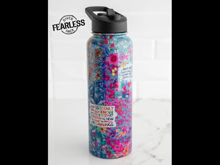 natural-life-xl-stainless-steel-water-bottle-fearless-patchwork-1
