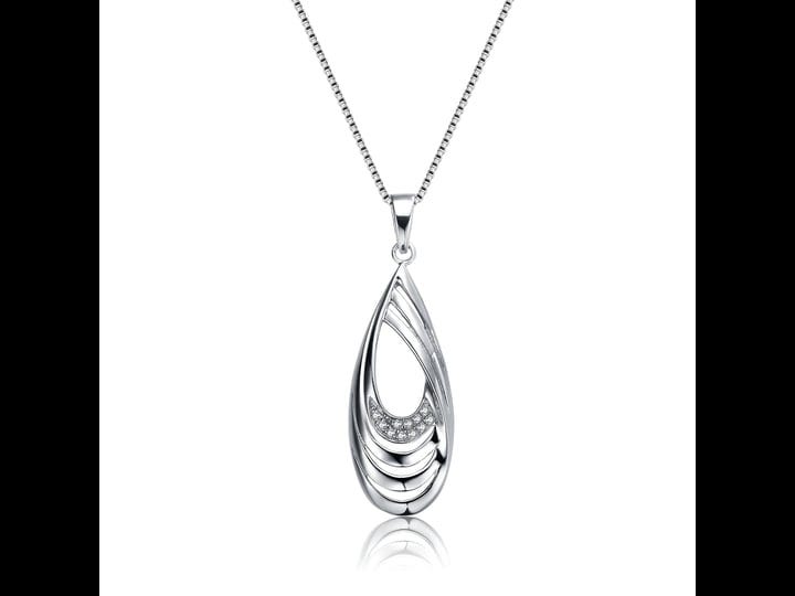 genevive-sterling-silver-cubic-zirconia-oval-swirl-necklace-grey-1