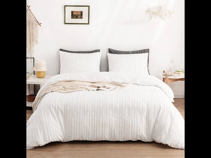 warmdern-white-boho-duvet-cover-set-king-size-striped-textured-duvet-cover-tufted-bedding-set-3-pcs--1