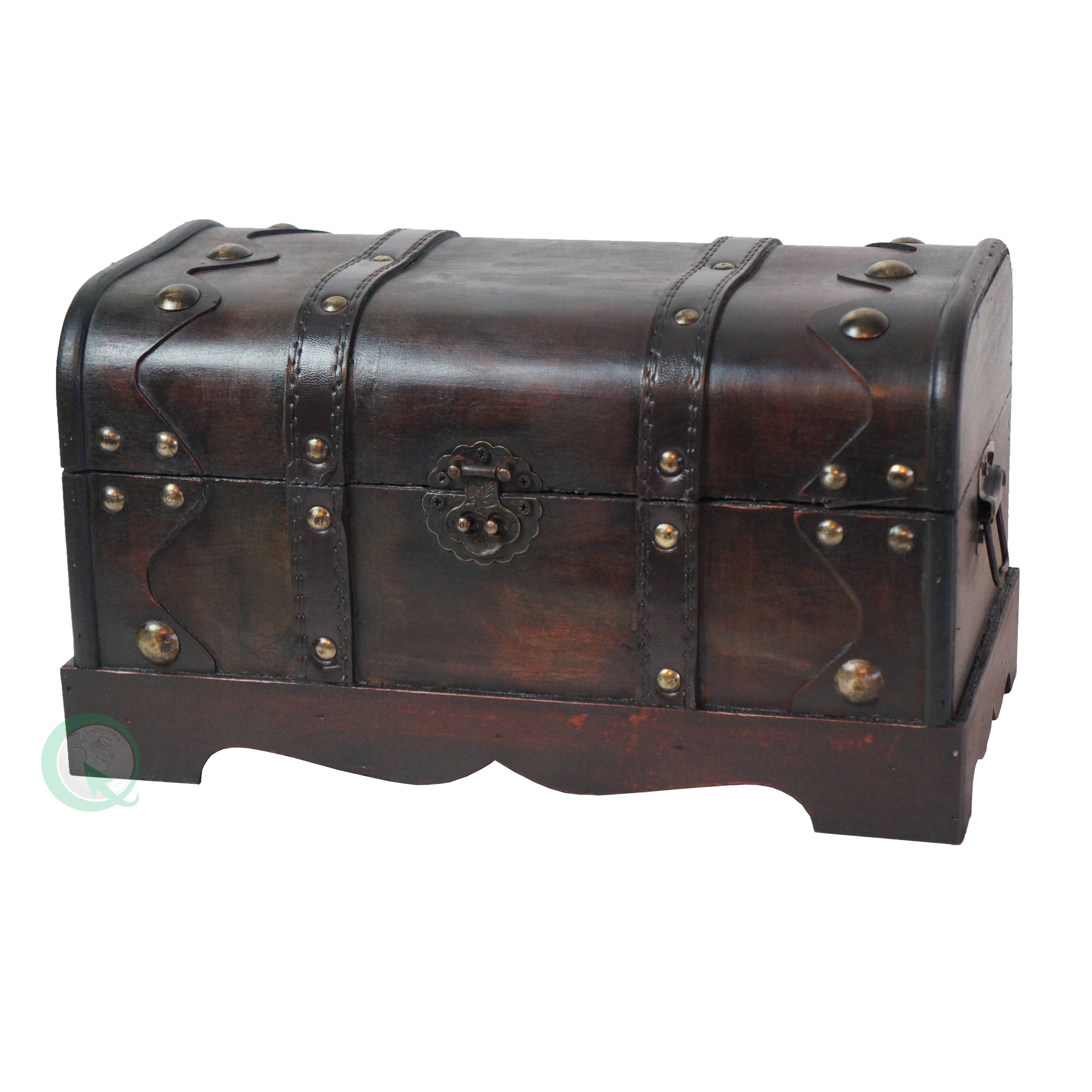 Handcrafted Small Pirate Wooden Treasure Chest | Image