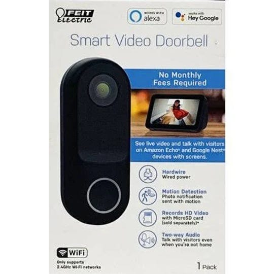 feit-electric-smart-video-doorbell-with-wifi-camera-16gb-microsd-card-1