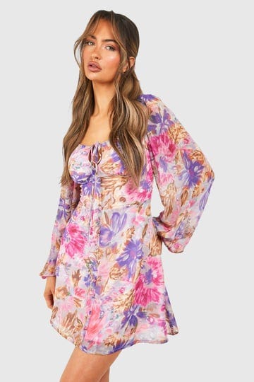 boohoo-floral-chiffon-balloon-sleeve-milkmaid-mini-dress-1