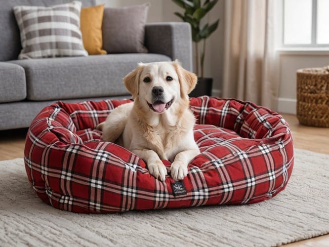 Plaid-Dog-Bed-1