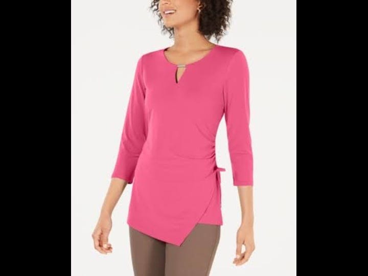 jm-collection-side-ruched-keyhole-tunic-created-for-macys-pink-xl-1