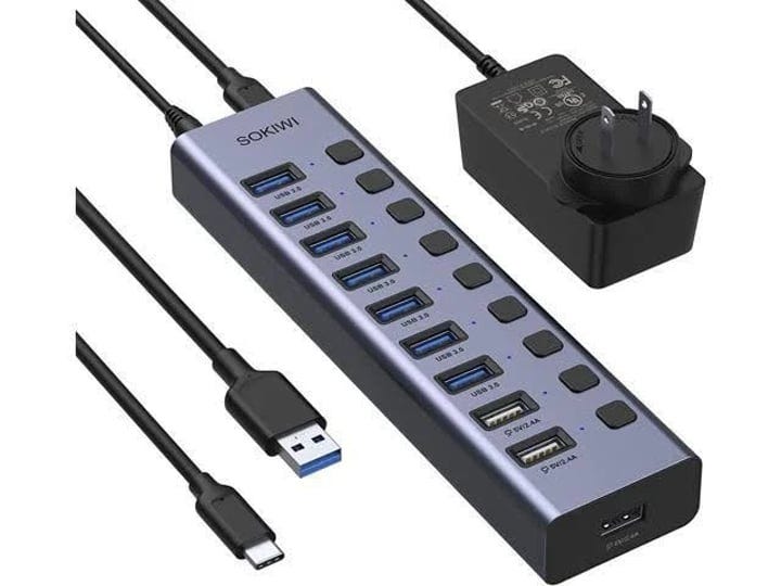 powered-usb-3-0-hub-sokiwi-10-ports-usb-hub-splitter7-data-transfer-ports-3-smart-charging-ports-wit-1