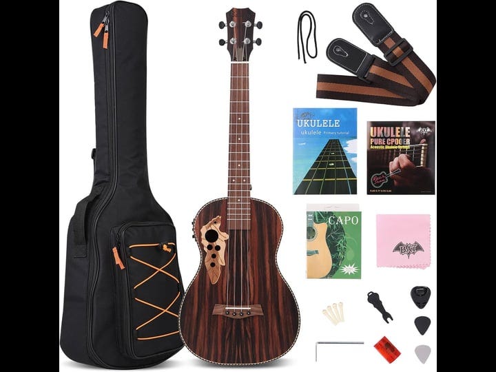 batking-baritone-ukulele-30-inch-zebra-acoustic-electric-ukelele-with-truss-rod-eq-gig-bag-brown-1