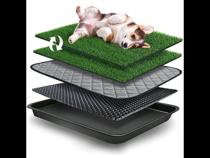 goldouya-23-19in-pet-potty-grass-mat-with-tray-complete-potty-system-for-indoor-outdoor-puppy-traini-1