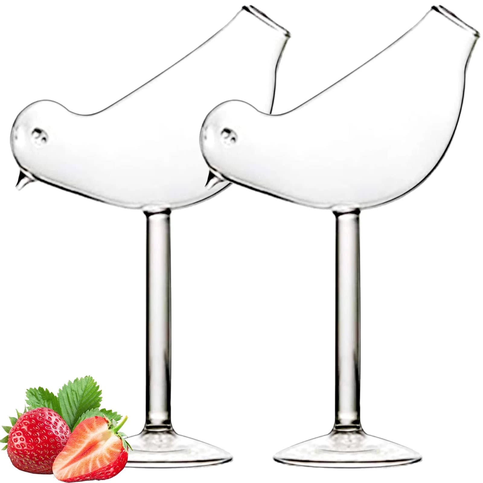 Bird Shaped Cocktail Wine Glass Set | Image