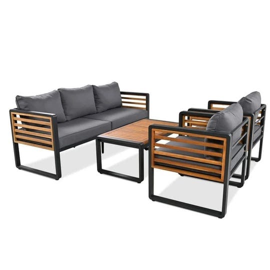 black-4-piece-metal-outdoor-sectional-sofa-set-with-gray-cushions-and-acacia-wood-tabletop-for-yard--1