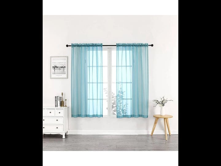 goodgram-basics-turquoise-blue-2-piece-rod-pocket-translucent-sheer-voile-window-curtain-panels-for--1